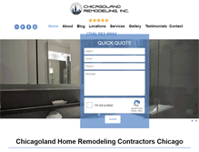 Tablet Screenshot of chicagolandremodeling.com